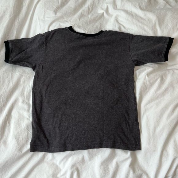 DisneyWorld Classic ringer tee shirt Mickey Mouse. Dark heather gray. Youth Lg - Picture 3 of 4